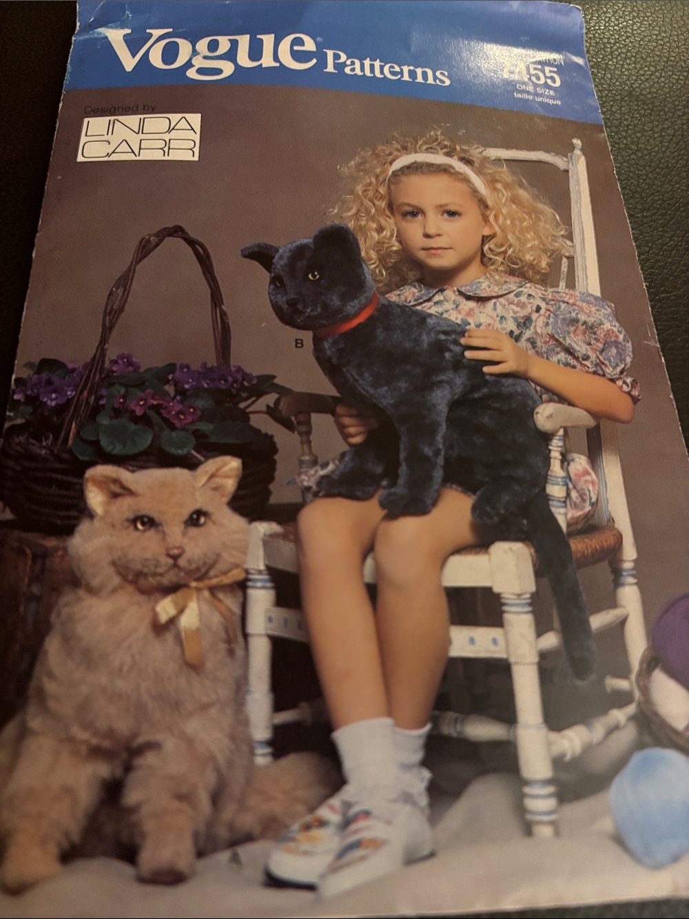 Vogue Crafts Sewing Pattern 7455, Vintage Pattern, Cat Doll Pattern, Design by